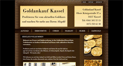 Desktop Screenshot of goldankaufkassel.de