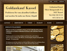 Tablet Screenshot of goldankaufkassel.de